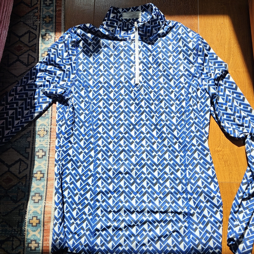 Callaway Weather Series Blue Geometric Top